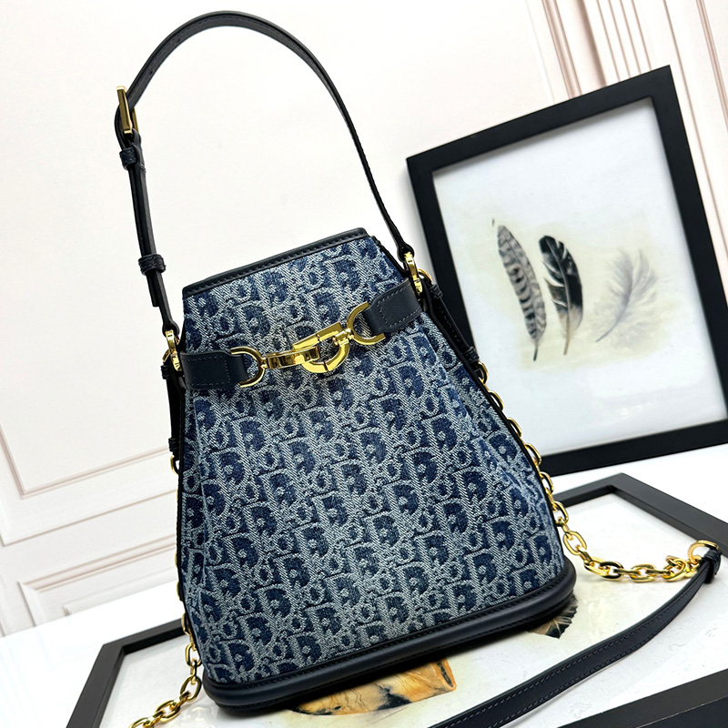 디올 오블리크 쎄디올 백 미듐 블루 M2271UDCE_M49E