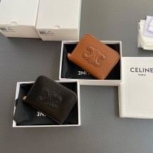 셀린느 컴팩트 지퍼 반지갑 트리오페 탄 2컬러 10K533DR8