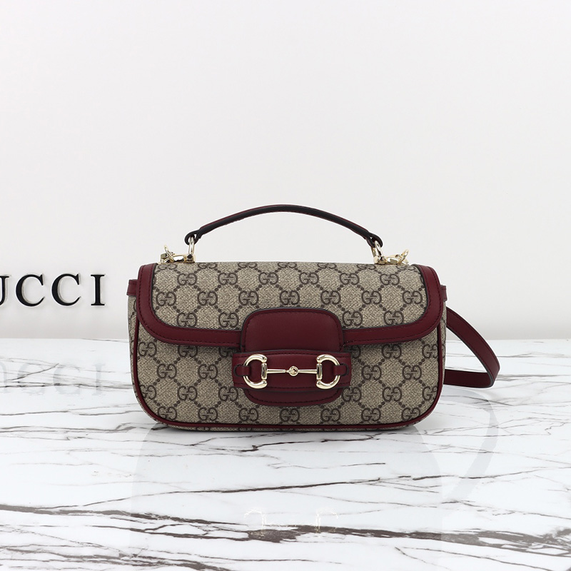 구찌 홀스빗 1955 탈부착 숄더 플랩 캔버스 크로스백 815206