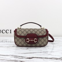 구찌 홀스빗 1955 탈부착 숄더 플랩 캔버스 크로스백 815206