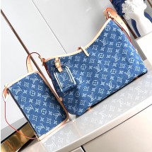 루이비통 캐리올 모노그램 데님 숄더백 M46855