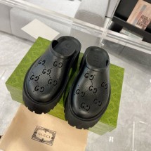 구찌 플랫폼 퍼포레이티드 G 샌들 슬리퍼 3컬러 663577