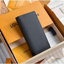 루이비통 브라짜 타이가 레더 남성 장지갑 블랙 M30501