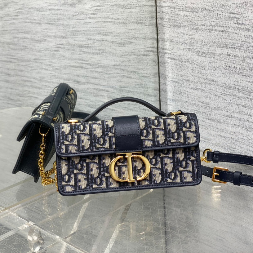 디올 미스 몽테인 미니백 블루 오블리크 S2356UTZQ M928