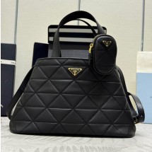 프라다 스티치 미디움 가죽 토트백 1BG545