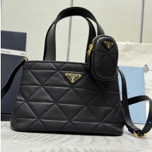 프라다 스몰 퀼팅 가죽 토트백 1BG548