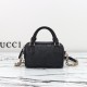 구찌 GG 엠블럼 슈퍼 미니 백 블랙 가죽 815256 AAEEM 1000