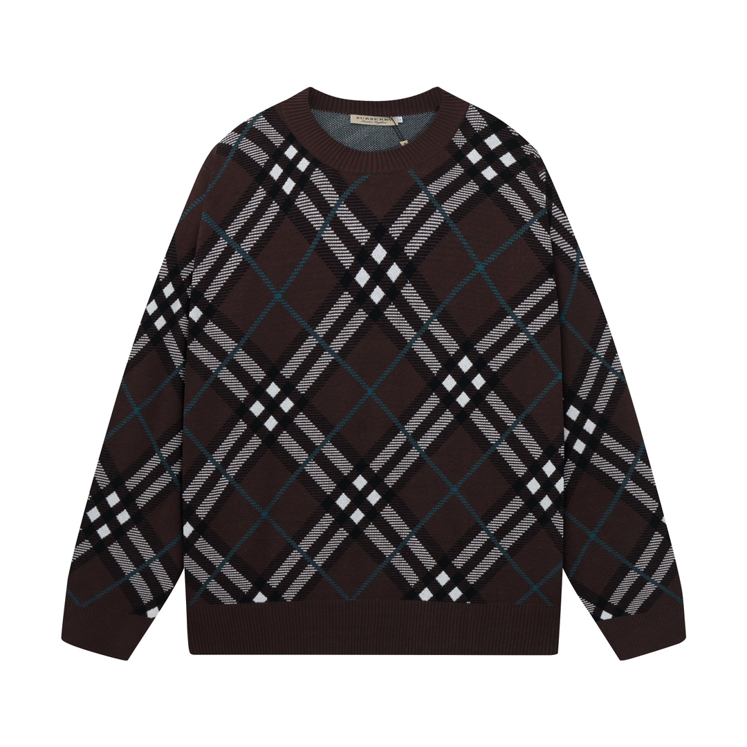 버버리 체크 울 블렌드 릴렉스 핏 스웨터 스너그 2컬러 80934991