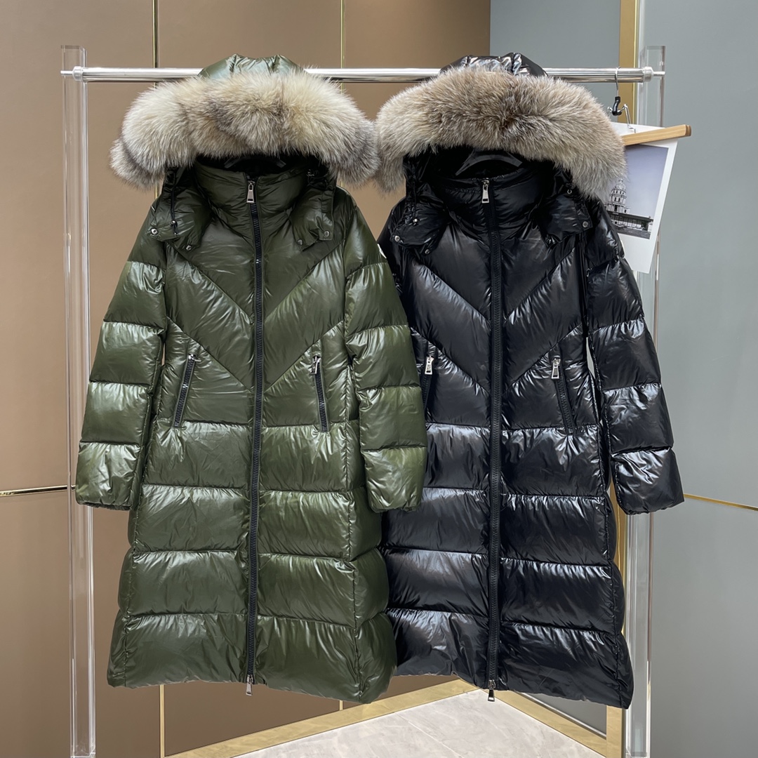 몽클레르 클래식 캐주얼 롱 방한방수 후드 여성 패딩2컬러  F20931C57501C0065742