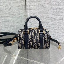 디올 오블리크 그루브 16 백 미니 블루 S2348UTZQ_M928