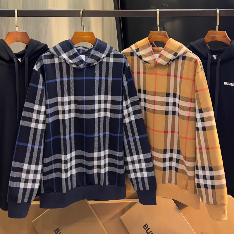 버버리 남성 체크 코튼 후디 2컬러 80726621