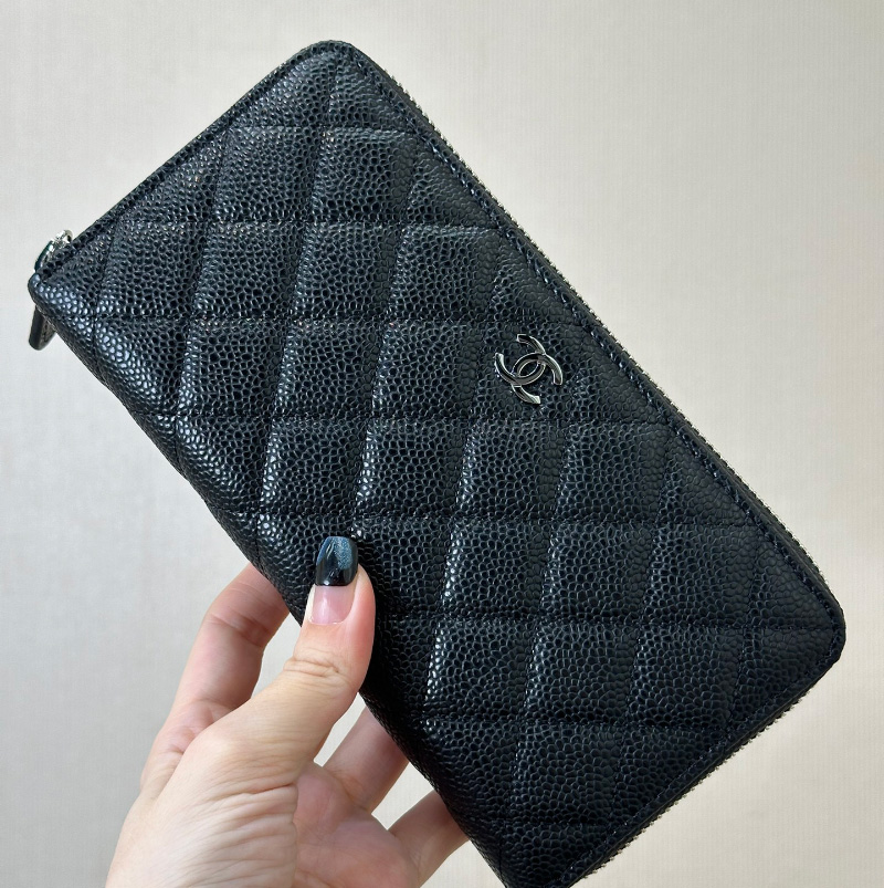 샤넬 클래식 캐비어 지퍼 장지갑 A50097