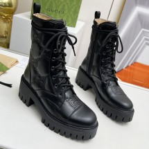 구찌 GG 마틀라쎄 여성 레이스업 부츠 2컬러 718386 DS8U0