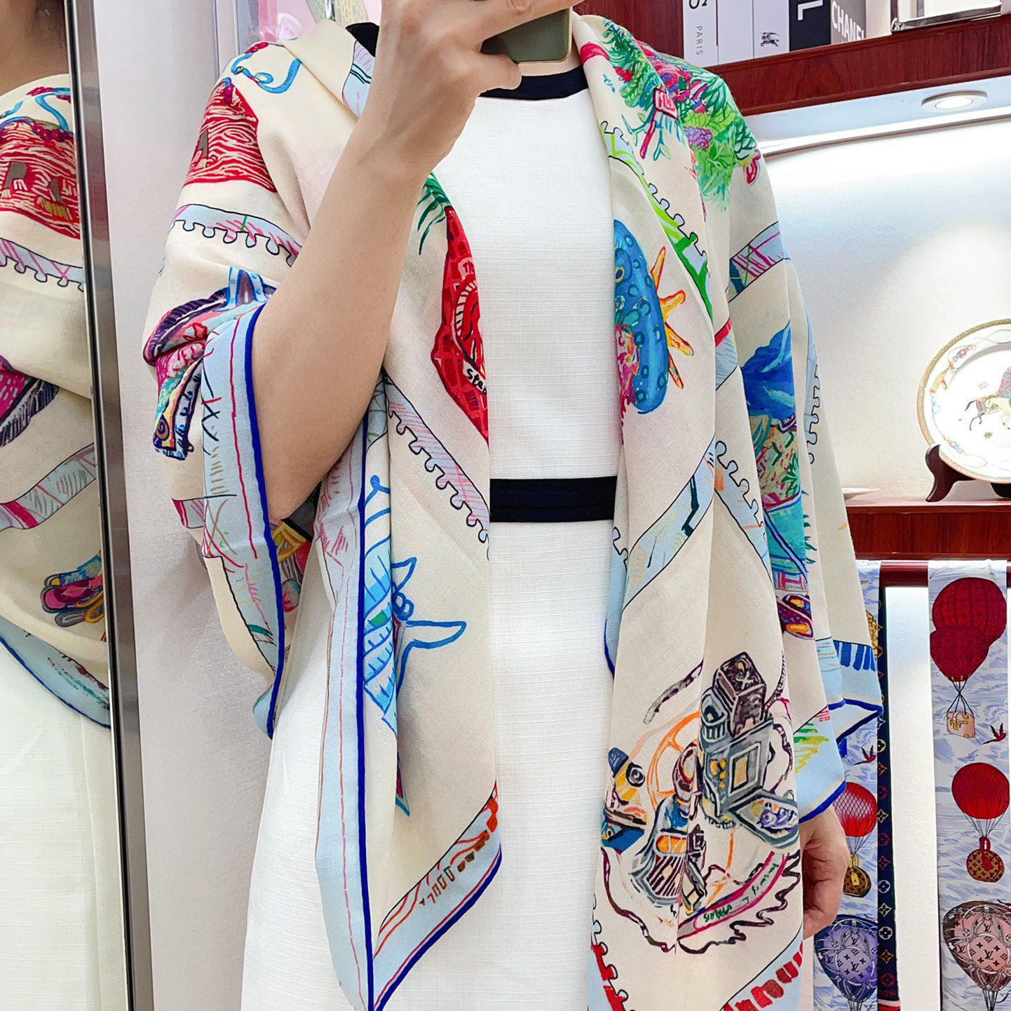 에르메스 고품질 스카프 2컬러 머플러 02