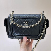 샤넬 24FW 카메라 케이스백 스몰 보르도 AS5220  AS5162