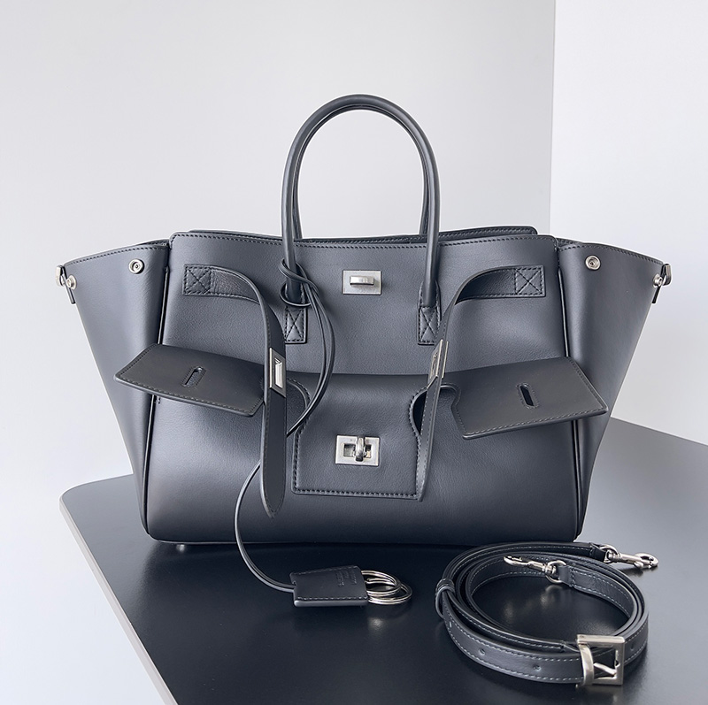 발렌시아가 벨에어 스몰 토트백 블랙 8125452ABAW1000