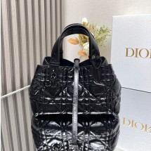 디올 뚜주흐 토트백 스몰 크링클 블랙 M2822SNIO