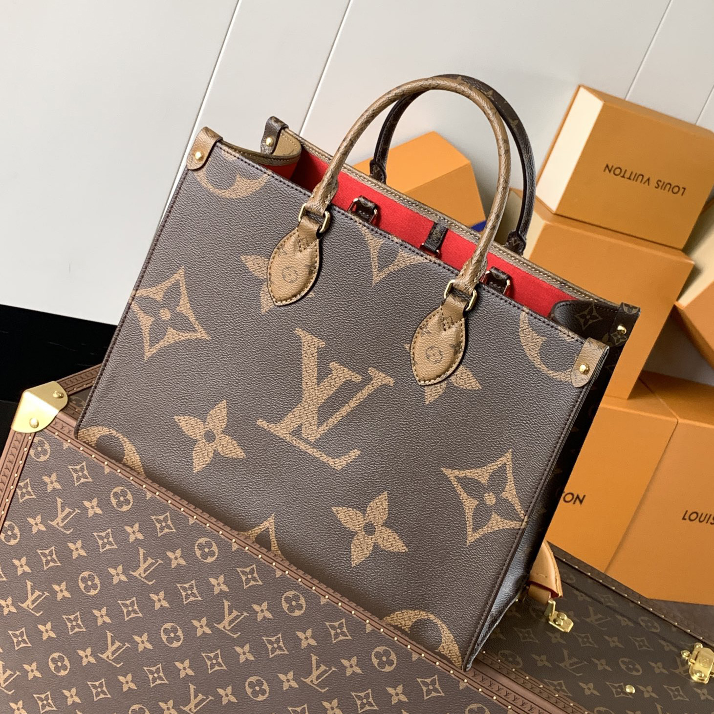 루이비통 클래식 모던 토트백 숄더백 M45321