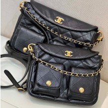 샤넬 24SS 호보백 투포켓 빅 숄더백 시즌백  AS4668-AS4743