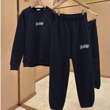 버버리 로고 코튼 블렌드 스웨트셔츠 콜 상의 하의 세트 80978221