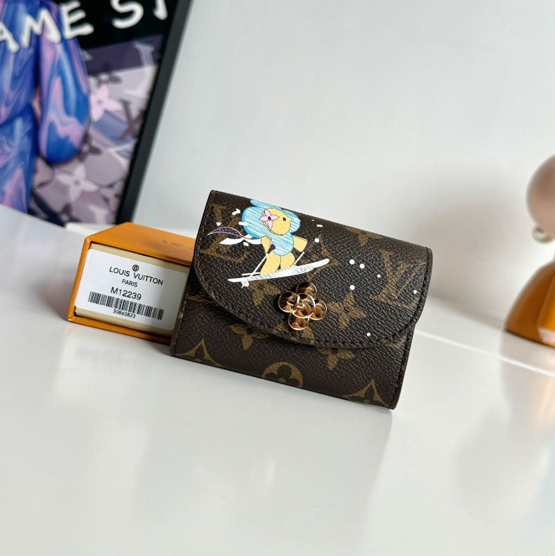 여성 루이비통 로잘리 코인 퍼스 카드지갑 M12239