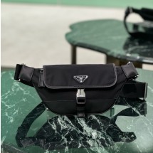 프라다 가죽 트림 벨트 백 2VH176