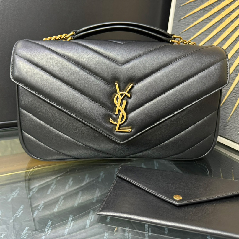 생로랑 루루 미디움 마틀라세 숄더백 801439