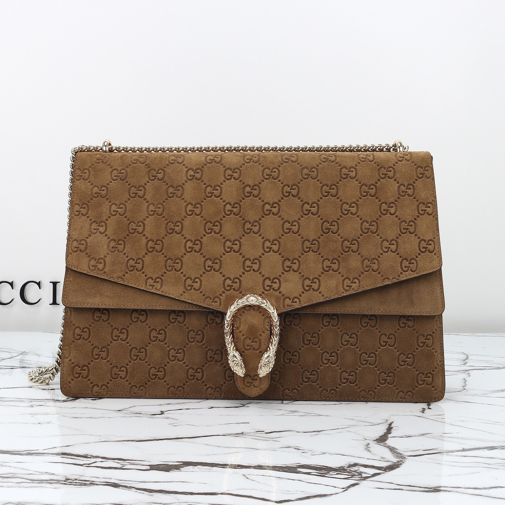 구찌 디오니소스 라지 숄더백 브라운 스웨이드 795003AAEG42118