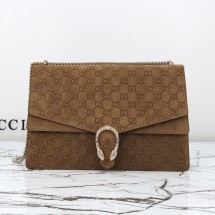 구찌 디오니소스 라지 숄더백 브라운 스웨이드 795003AAEG42118