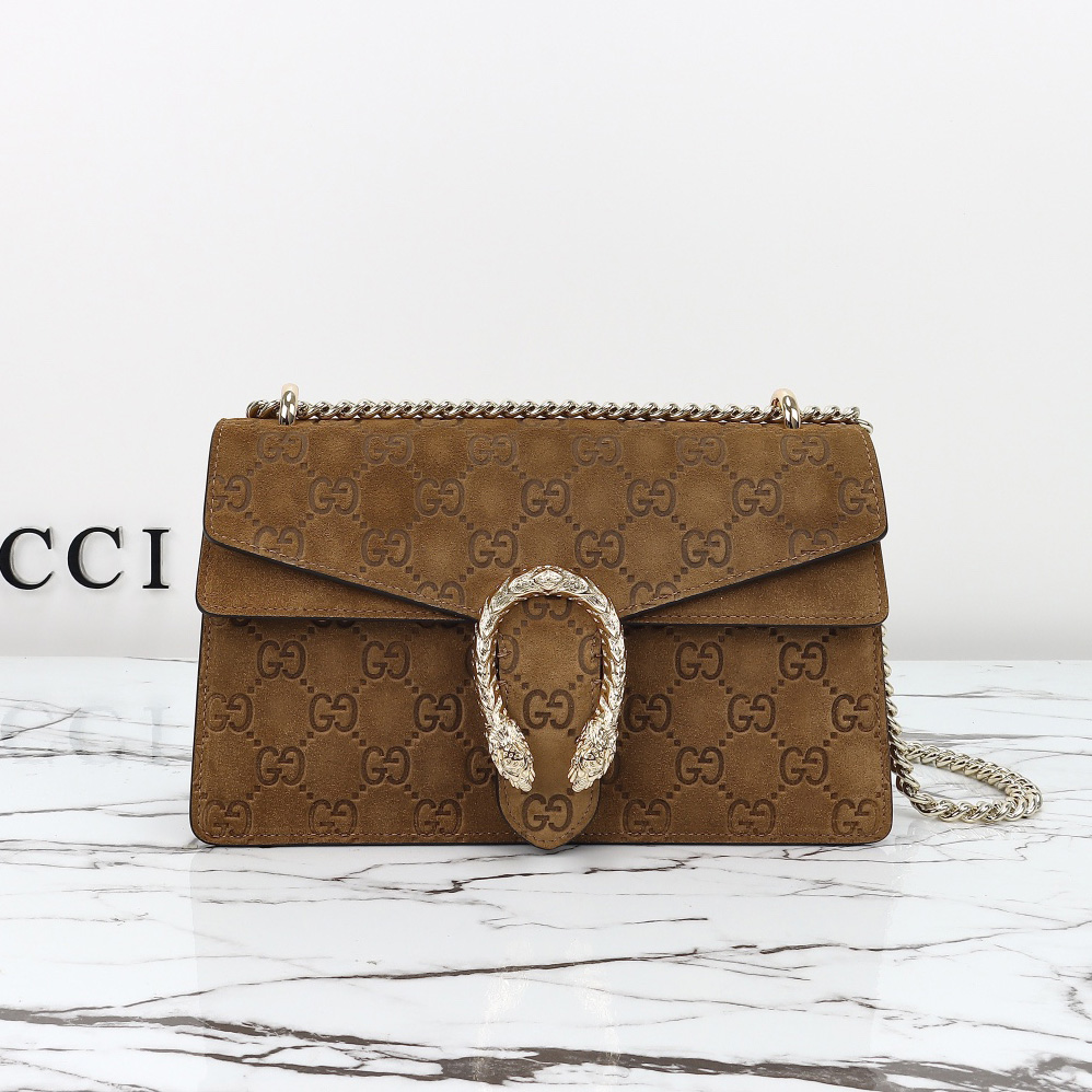 구찌 디오니소스 스몰 숄더백 브라운 스웨이드 818145AAEG42118