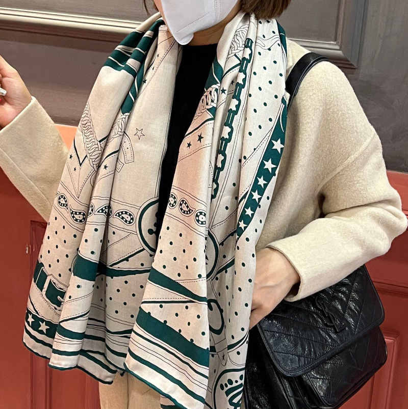 에르메스 고품질 스카프 머플러 2칼라 10