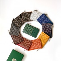 고야드 부르봉 Y자 노화풀지퍼 캔버스 카드프신 남여공용 커플지갑 10컬러 BOURBOPMLTY