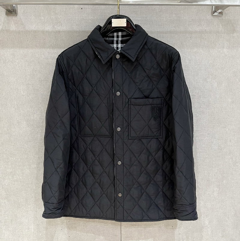 버버리 남성 리버서블 퀼팅 나일론 오버셔츠 자켓 80969151
