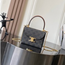 셀린느 블랑딘 메탈락탈부착 체인프린팅가죽 118592