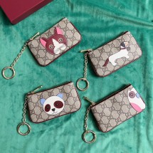 구찌 ‎GG 강아지 패치 키 케이스 동전지갑 818768