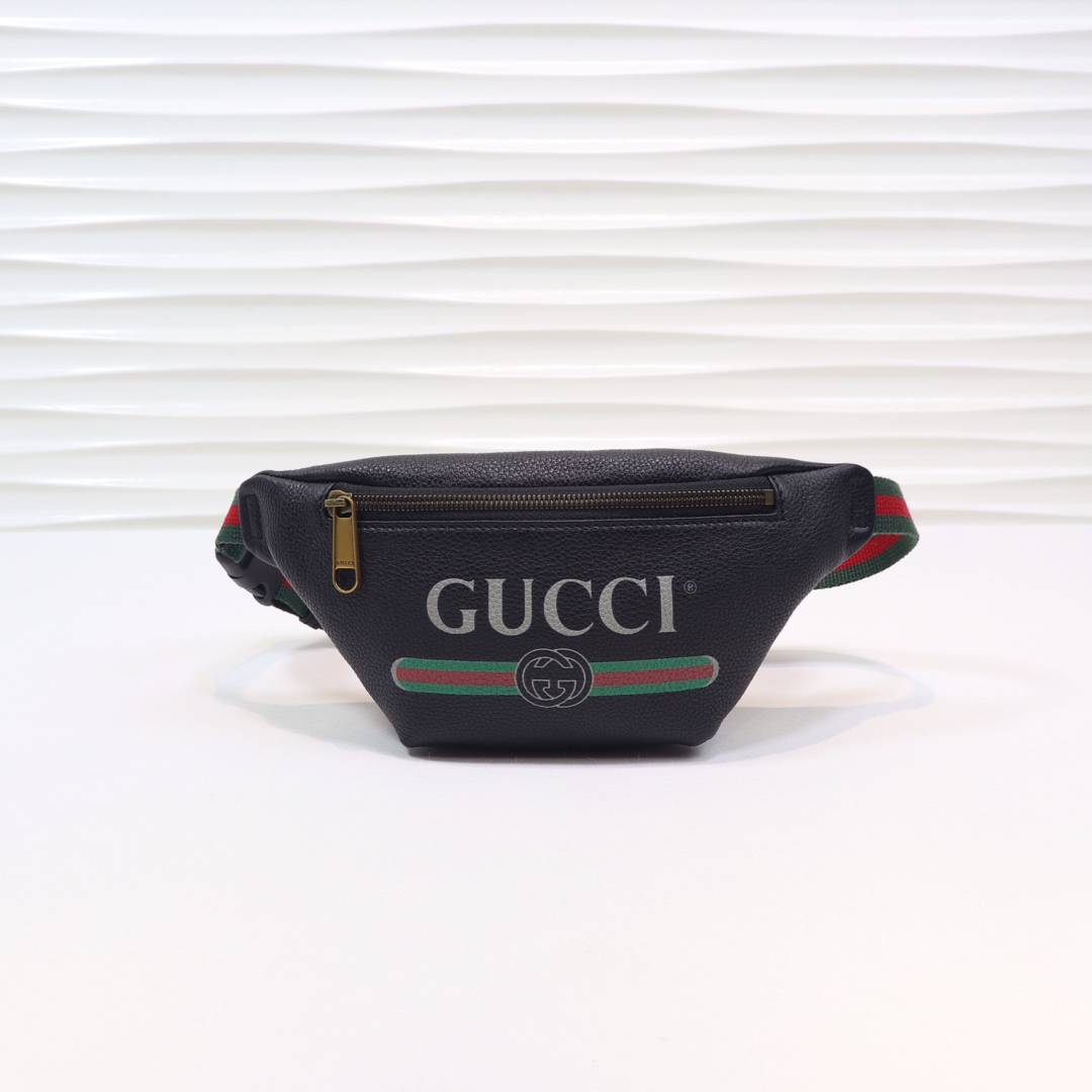 GUCCI 구찌 스몰 로고 프린트 레더 벨트백 2컬러 527792