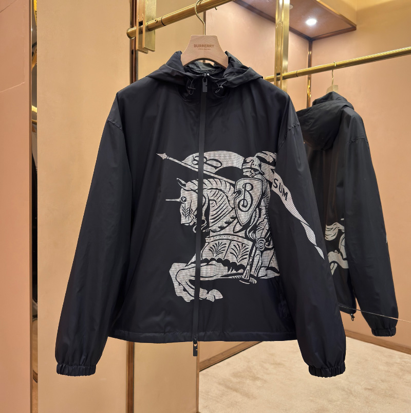 버버리  나일론 재킷 블랙  80960391