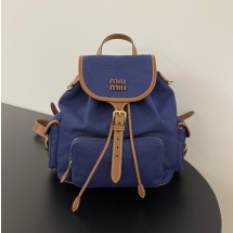 미우미우 로고 레터링 백팩 5BZ043VOOO2IBQ
