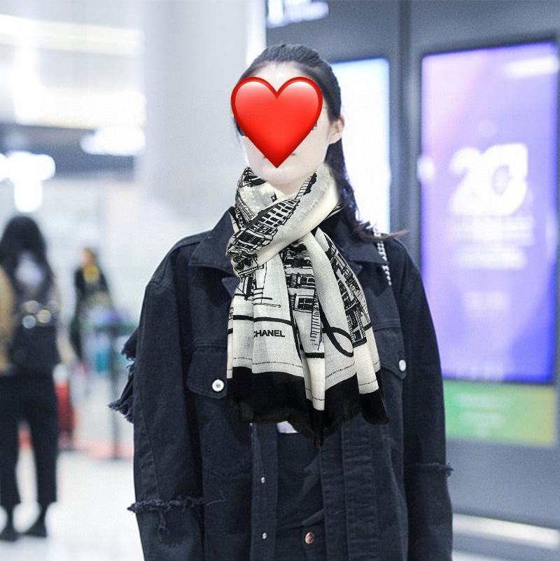 샤넬 고품질 스카프 머플러 2컬러 45