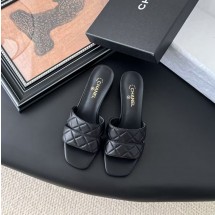 샤넬 25SS CC로고 램스킨 뮬 샌들 힐 G46480