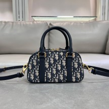 디올 오블리크 디 바이브 이스트 웨스트 백 나노 자카드 블루 S2388UTZQ_M928