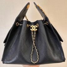 샤넬 NEW 25백 호보백 캐비어 블랙 금장 스몰 AS5293