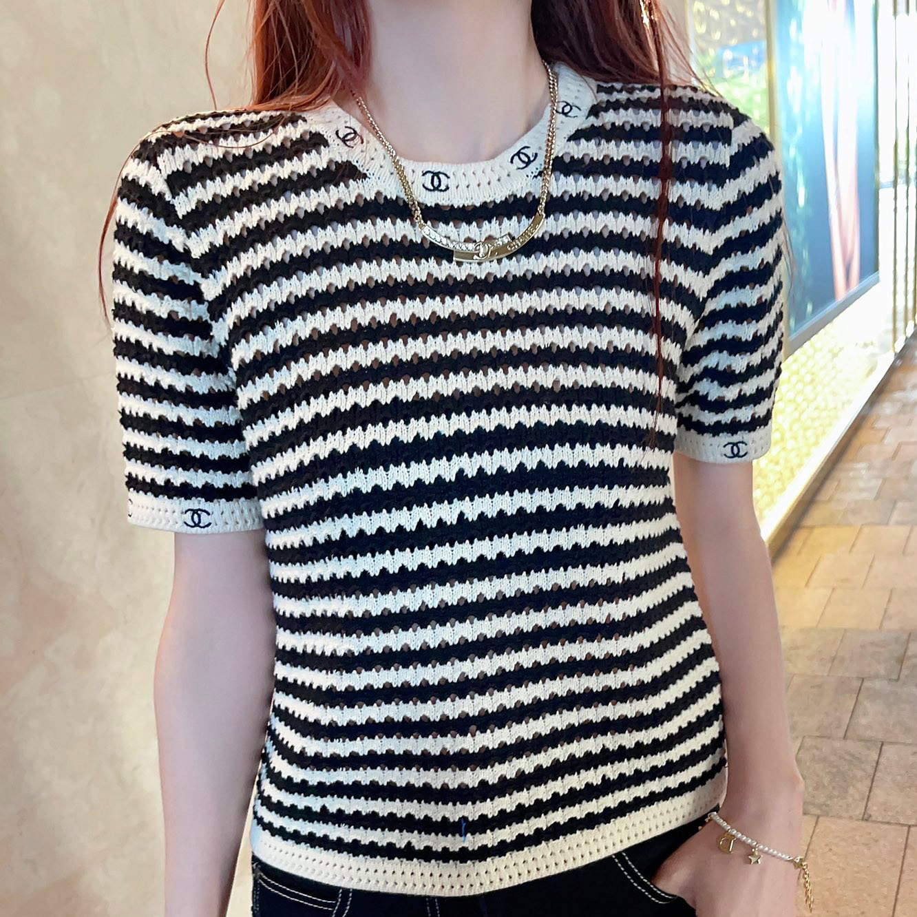 샤넬 고품질 여성 반팔티 05