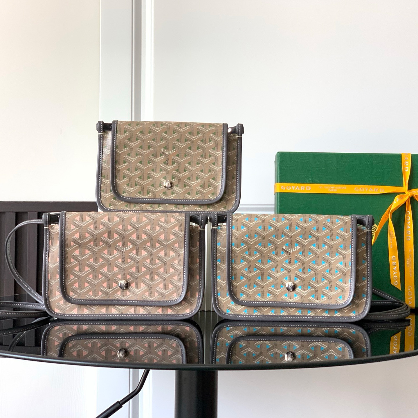 고야드 플뤼메 클러치 지갑 버건디 3컬러 PLUMETPMLTY33CL33P