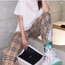 버버리 빈티지 체크 하이웨스트 와이드 캐주얼 바지 2컬러 80264081