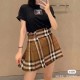 버버리 스커트 Check Wool Pleated Skirt 80632371