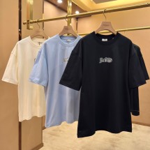 버버리 플리스 레터링 로고 라운드 반팔 여성 티셔츠 3컬러 80982041