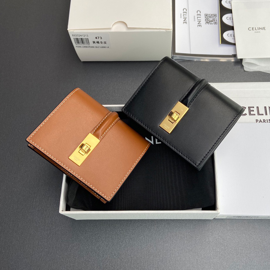 셀린느 16 플랩 카드 지갑 샤이니 카프스킨 2컬러 10M473GCG