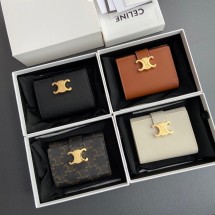 셀린느 니노 파인 스트랩 지갑 서플 그레인 카프스킨 6컬러 10M963GHH