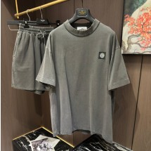 스톤아일랜드 고품질 반팔 반바지 세트 01